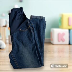 Times Two  Women’s Large  MATERNITY  Tapered  Jeans EUC